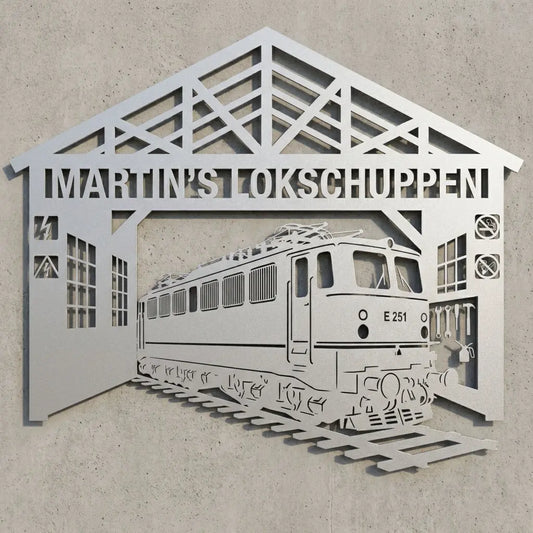 Martin's Lokschuppen – E251 Giebelschild Steelmonks