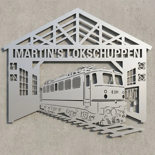 Martin's Lokschuppen – E251 Giebelschild Steelmonks