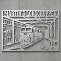 Martin’s Lokschuppen – E‑Lok E 251 Wandschild Steelmonks