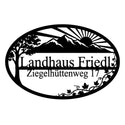 Ovales Hausschild – Landhaus Friedl