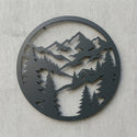 Rundes Bergwald-Wandschild