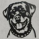 Rottweiler Wandschild Silhouette Steelmonks