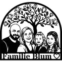 Magnolien-Familienschild – Familie Blum Steelmonks