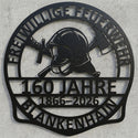 Feuerwehr-Wappenschild Blankenhain – 160 Jahre (1866–2026)