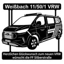Fahrzeug Silhouette Wandschild mit Text