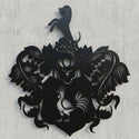 Wappen Silhouette Wandschild Steelmonks