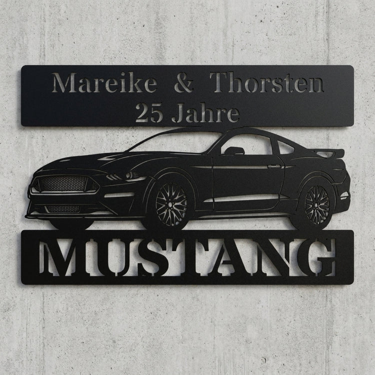 Mustang Jubiläums-Wandschild
