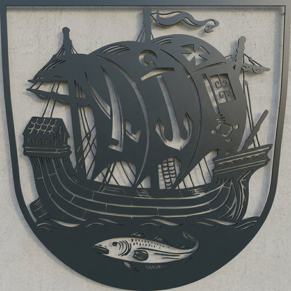 Stadtwappen Wandschild