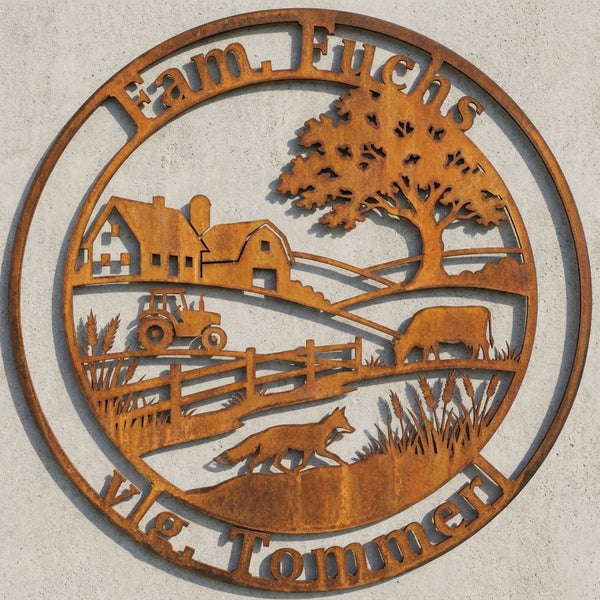 Landwirtschafts-Emblem Fam. Fuchs – vlg. Tommerl