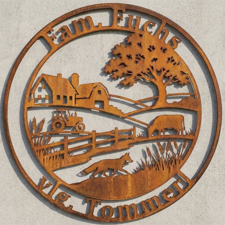 Landwirtschafts-Emblem Fam. Fuchs – vlg. Tommerl