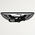 Wandschild Auto mit Flügeln – Emblem Steelmonks