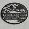 Ovales Landhaus-Hausschild Landhaus Friedl