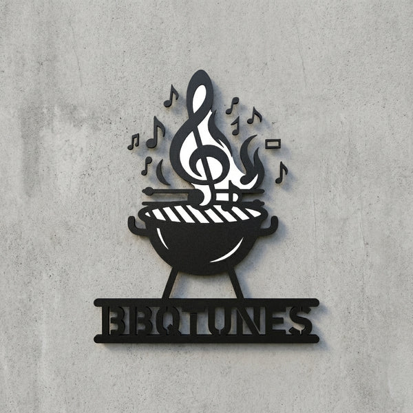 BBQTUNES Freiform-Wandschild