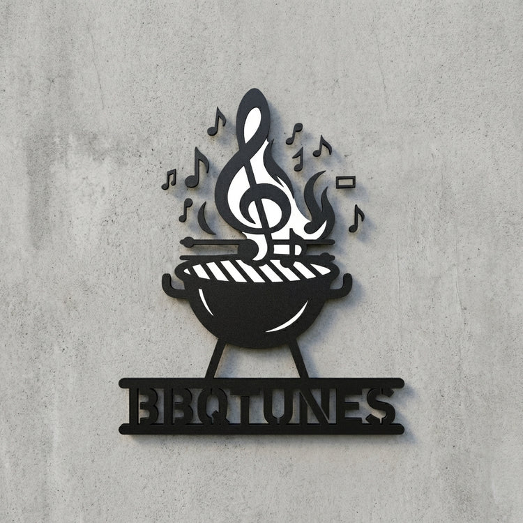 BBQTUNES Freiform-Wandschild