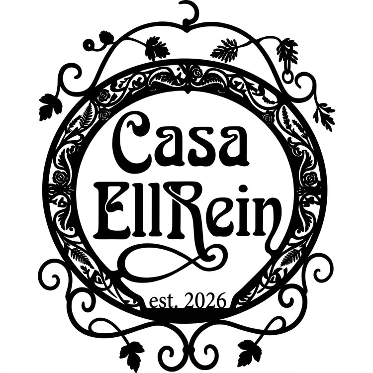 Casa EllRein – Florales Wandschild