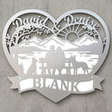 Herz-Wandschild Paar & Malinois – David & Denise, BLANK