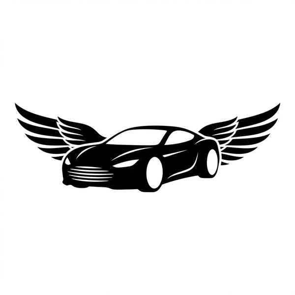 Emblem Auto mit Flügeln Steelmonks
