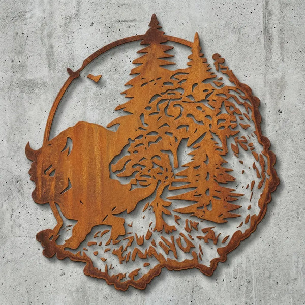 Gemeinde-Logo Emblem Wandschild Steelmonks