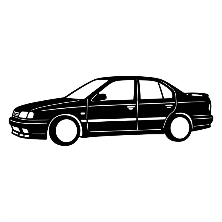 Auto-Seitenprofil Silhouette