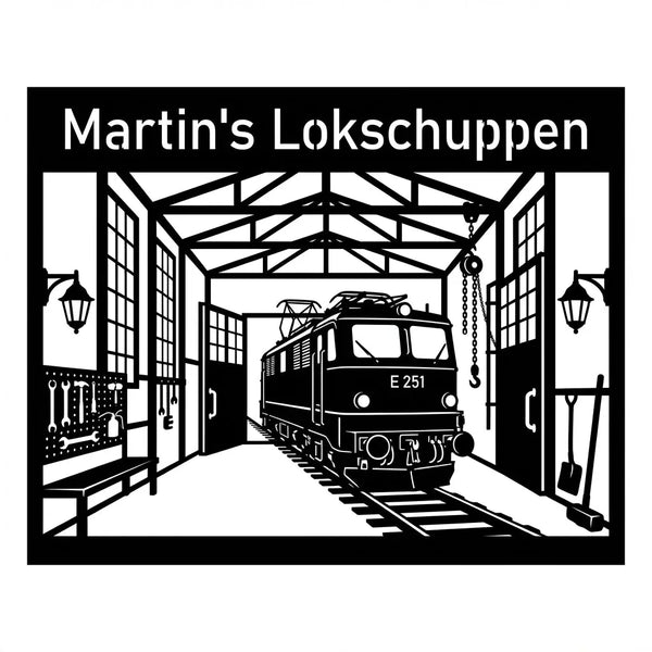 Martin’s Lokschuppen – E251 Wandschild Steelmonks