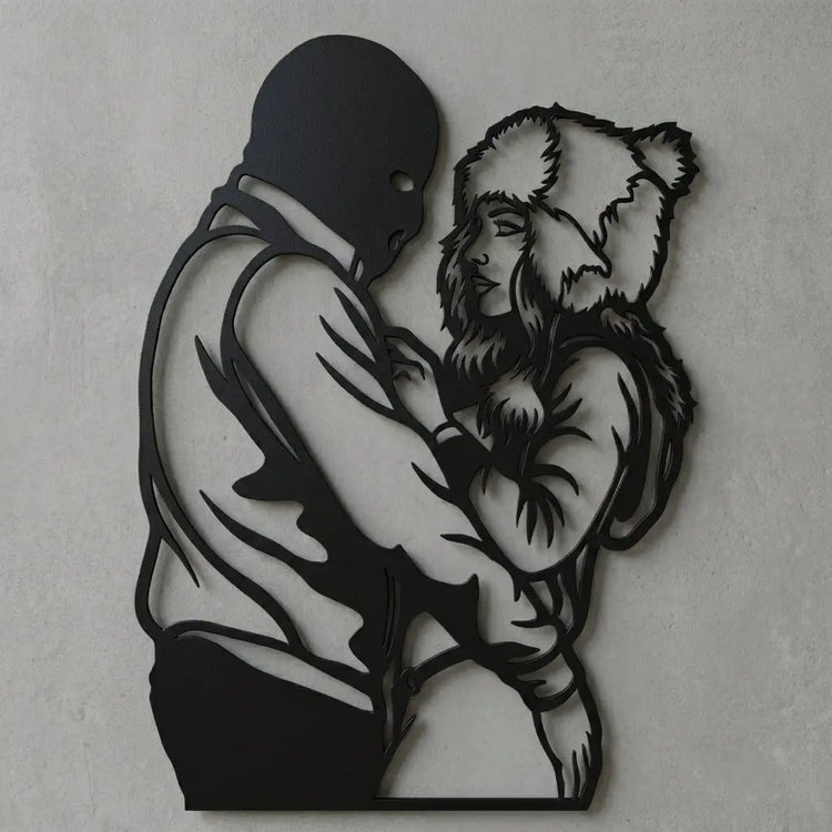 Paar-Porträt Silhouette