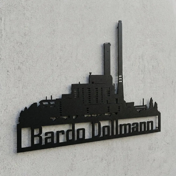 Namens-Wandschild Bardo Dollmann Steelmonks