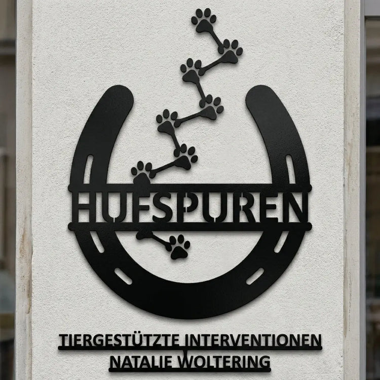 Firmenschild nach Bild Schwarz
