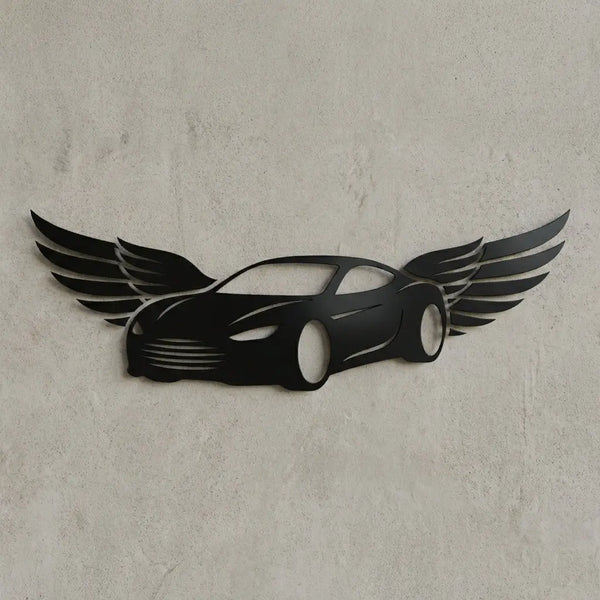 Emblem Auto mit Flügeln Steelmonks