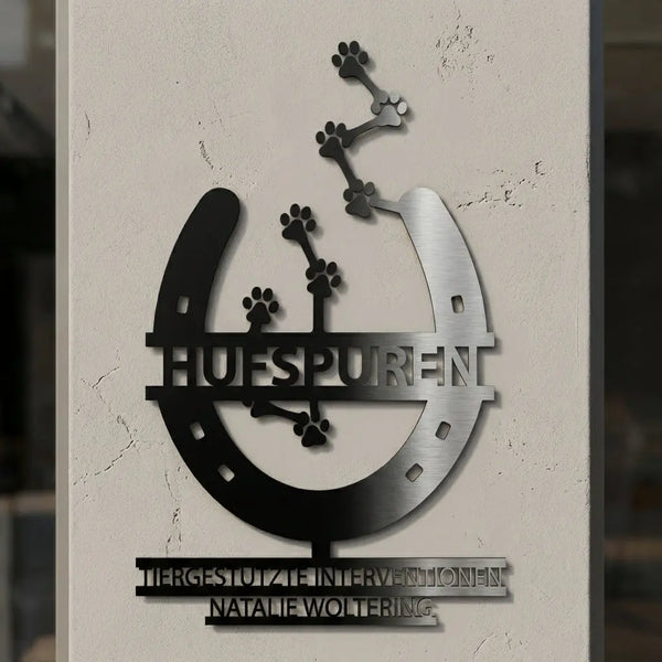 Türschild Satinierter Edelstahl Steelmonks
