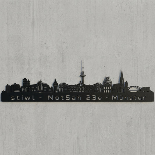 Münster Skyline – stiwl NotSan 23e Wandschild
