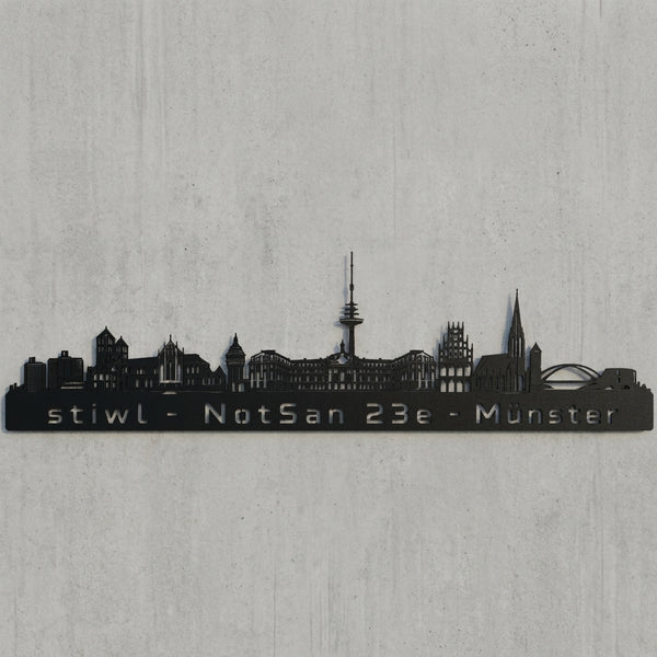 Münster Skyline – stiwl NotSan 23e Wandschild