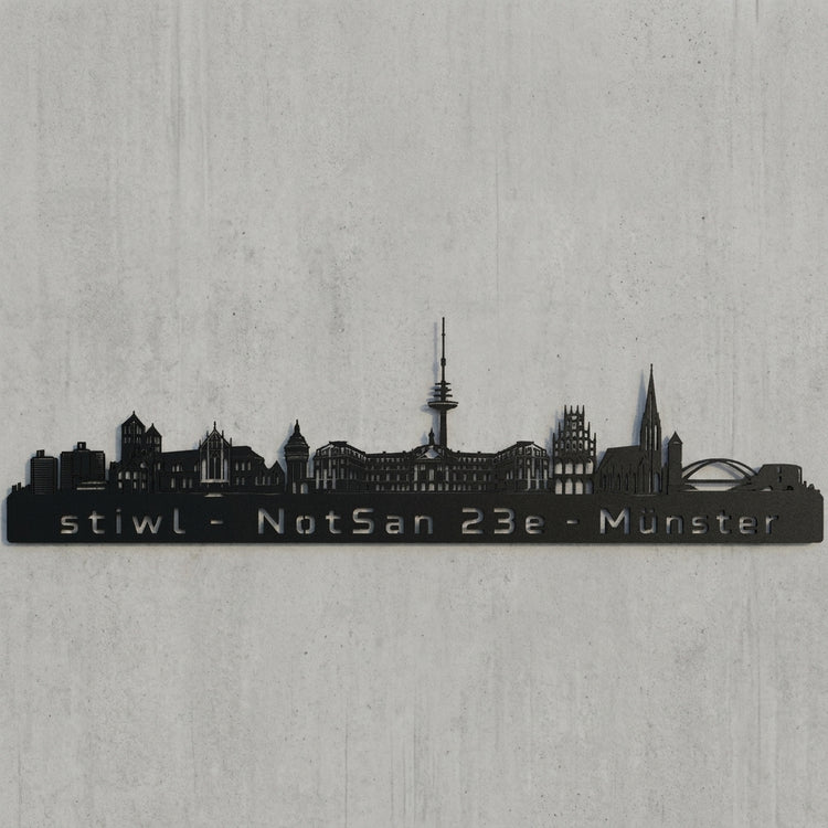 Münster Skyline – stiwl NotSan 23e Wandschild