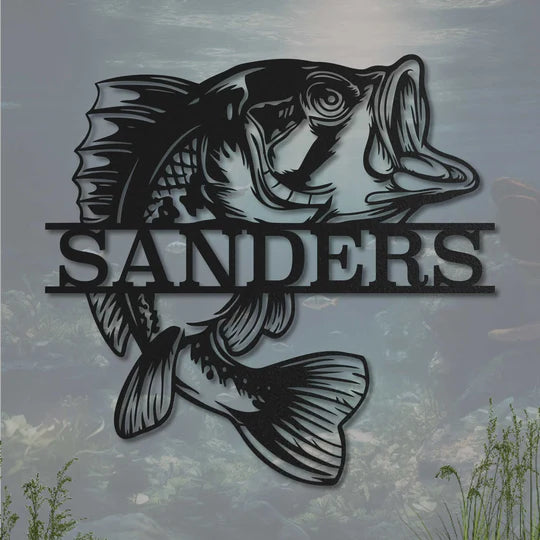 Für Angler – Schilder aus Stahl von Steelmonks
