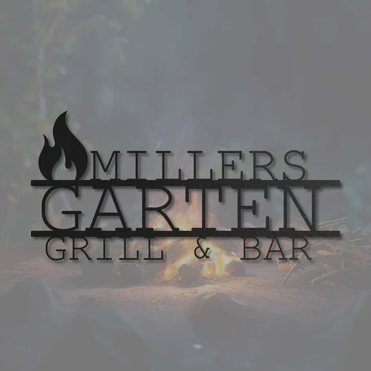Grillen – Schilder aus Stahl von Steelmonks