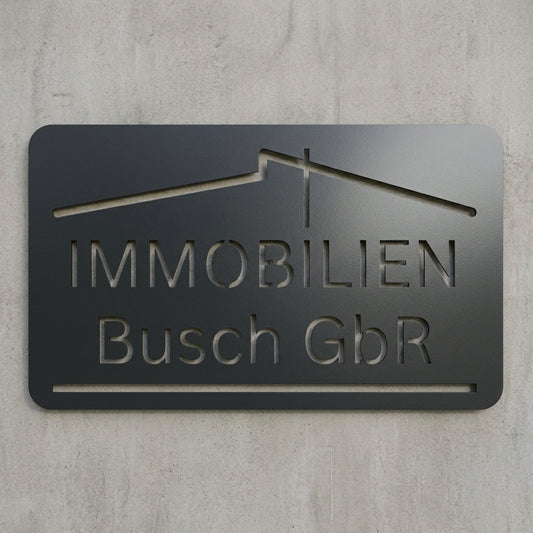 Firmenschild Rechteck – Logo-Ausschnitt