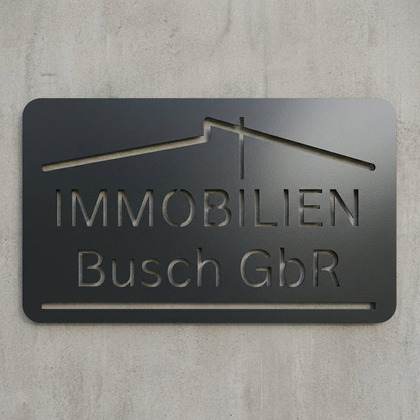Firmenschild Rechteck – Logo-Ausschnitt