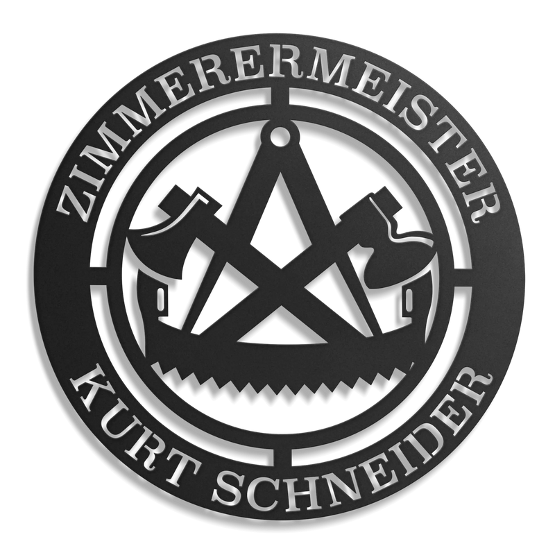 Für Handwerker – Schilder aus Stahl von Steelmonks