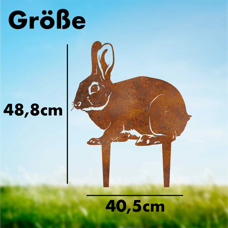 Großer Hase Gartenstecker -  Gartenstecker