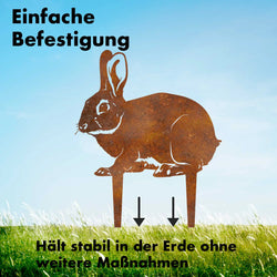 Großer Hase Gartenstecker -  Gartenstecker