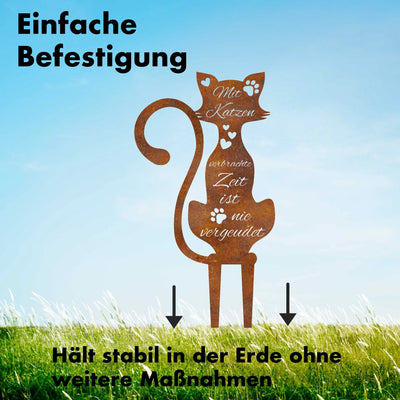 Katzenzeit -  Gartenstecker