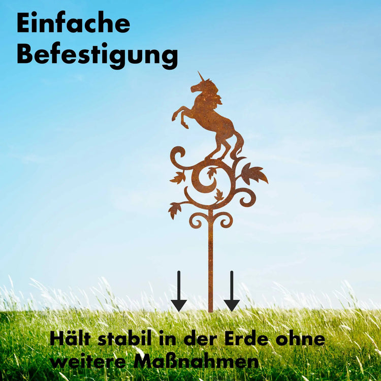 Magisches Einhorn -  Blumenstecker