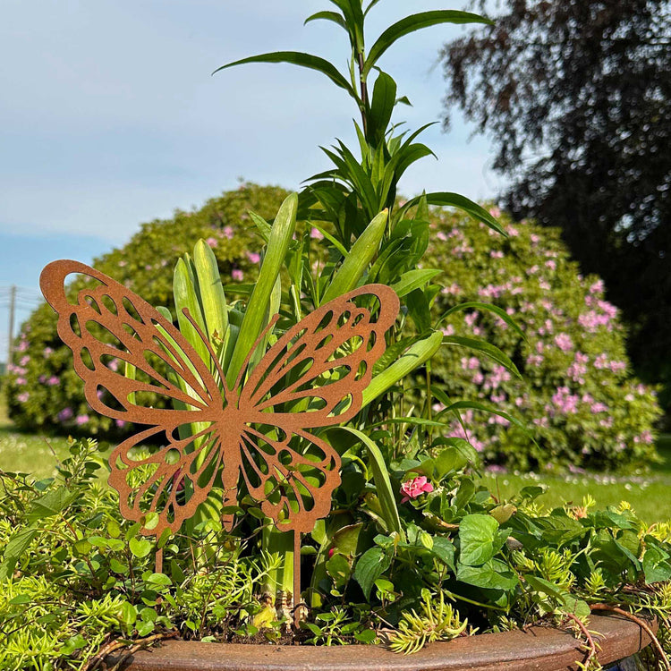 Großer Schmetterling -  Blumenstecker