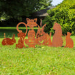 Sitzende Katze Gartenstecker -  Gartenstecker