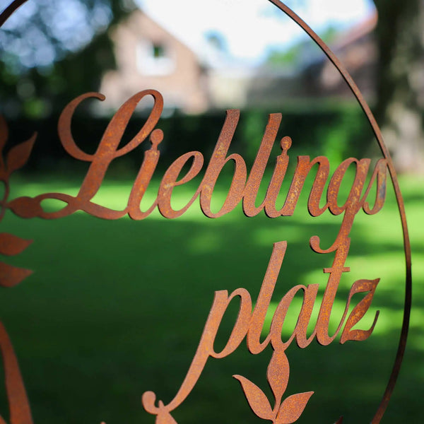 Lieblingsplatz Gartenschild -  Schild