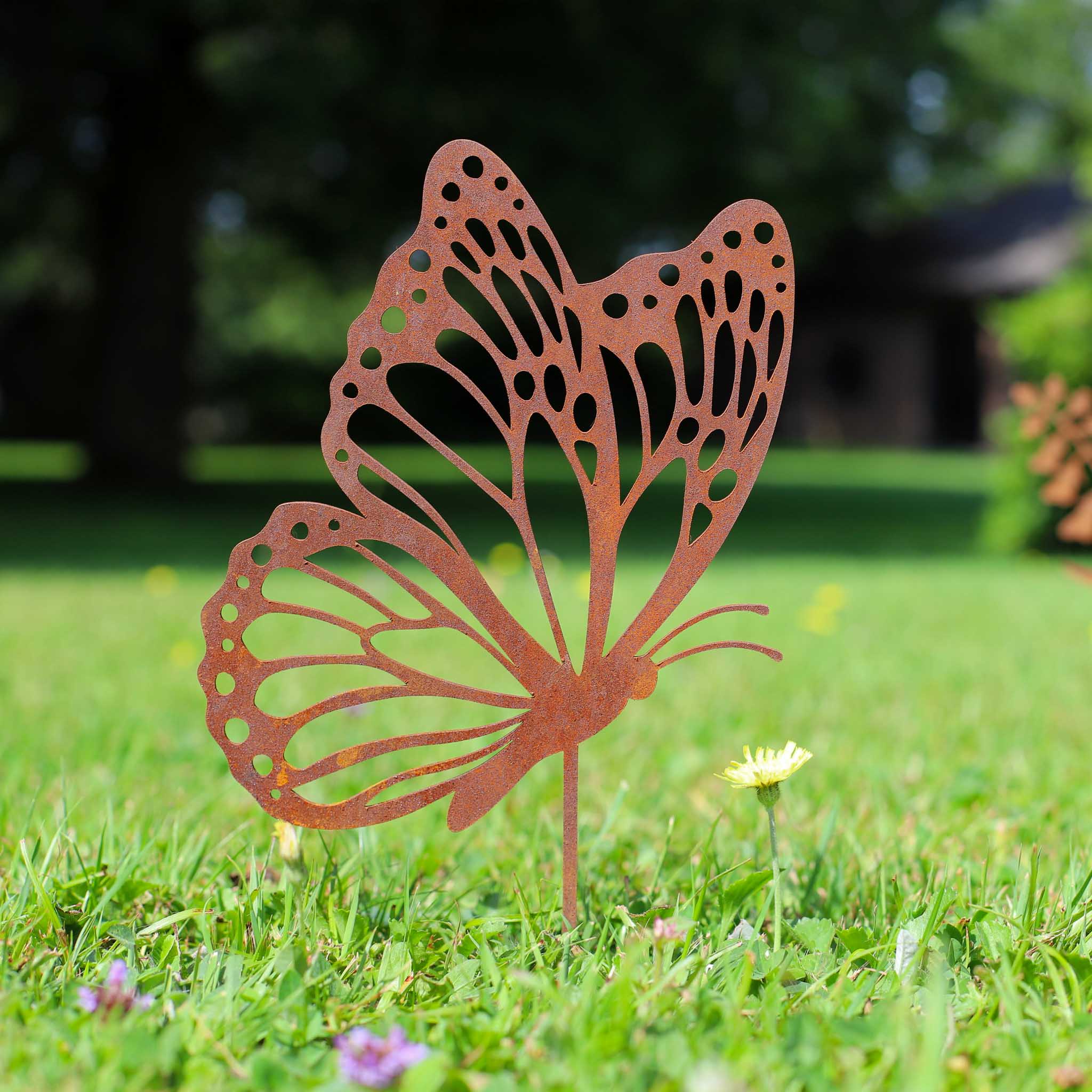 Fliegender Schmetterling -  Blumenstecker