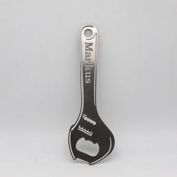 Steelmonks-Metallschild,Flaschenschlüssel. Besonderes Produkt Wanddekoration erhältlich in verschiednen Größen und Farben.
