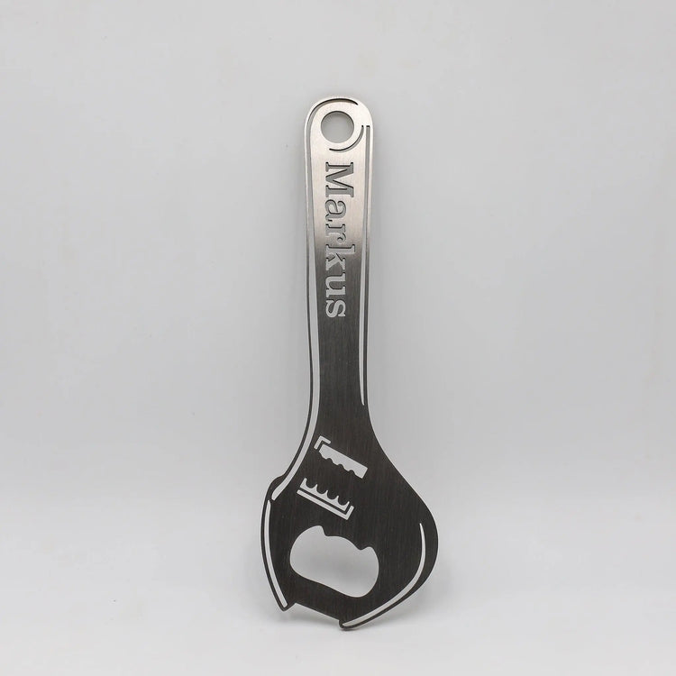 Steelmonks-Metallschild,Flaschenschlüssel. Besonderes Produkt Wanddekoration erhältlich in verschiednen Größen und Farben.