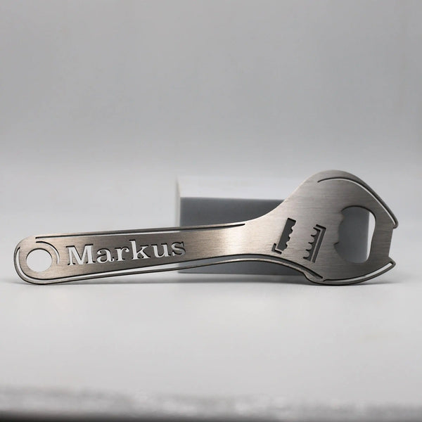 Steelmonks-Metallschild,Flaschenschlüssel. Besonderes Produkt Wanddekoration erhältlich in verschiednen Größen und Farben.