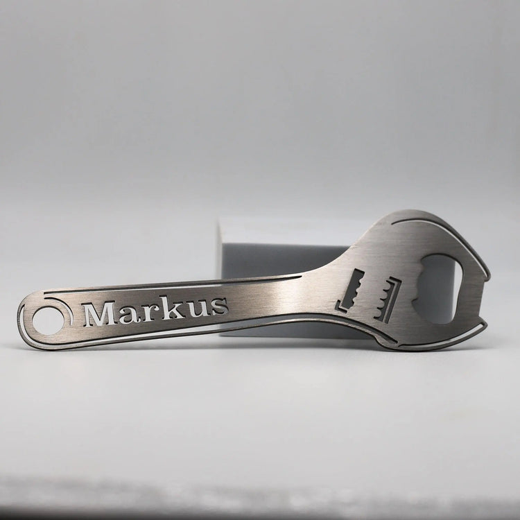 Steelmonks-Metallschild,Flaschenschlüssel. Besonderes Produkt Wanddekoration erhältlich in verschiednen Größen und Farben.