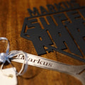 Steelmonks-Metallschild,Super Papa. Besonderes Produkt Wanddekoration erhältlich in verschiednen Größen und Farben.